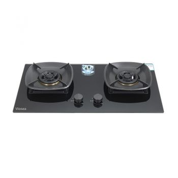 Кухонная газовая плита из чистой меди с двумя конфорками